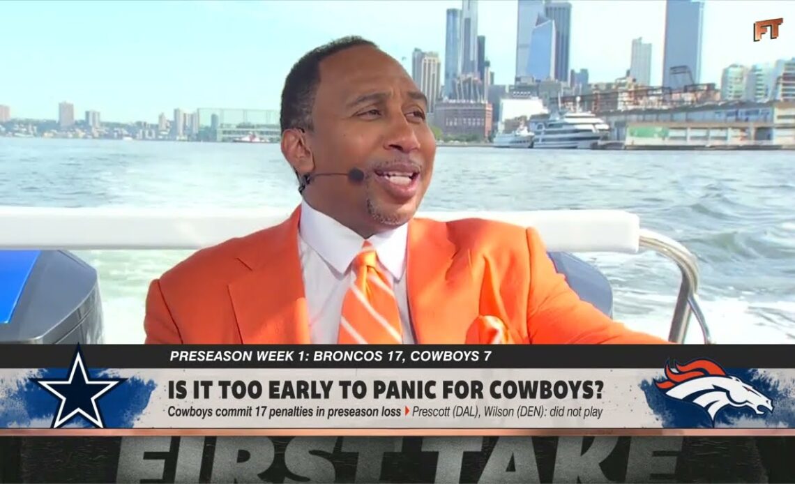 Stephen A. Smith on if it is TOO EARLY to panic for the Cowboys 🍿😂 | First Take