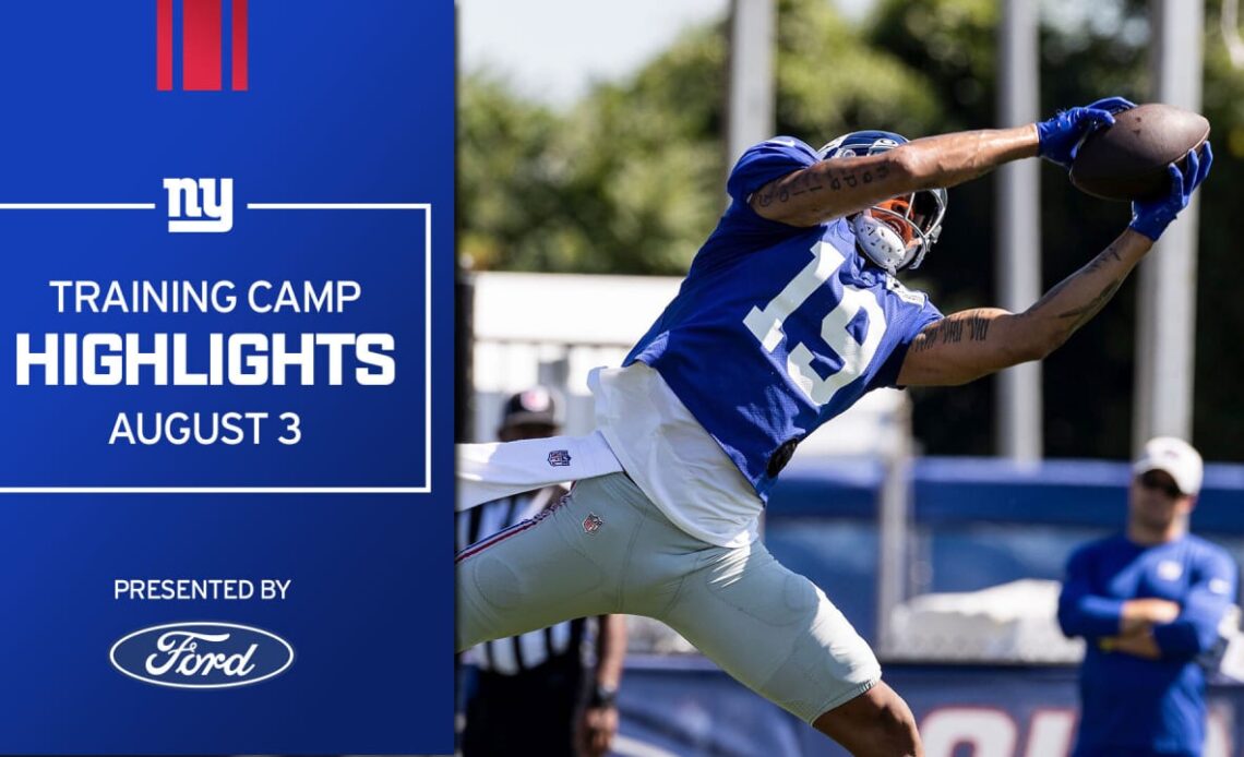 🎥 Training Camp Highlights (8/3): Best of Wednesday's practice