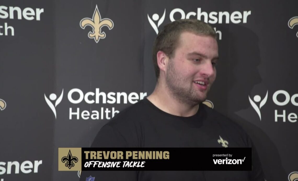 Trevor Penning on getting better every day | Saints Training Camp 2022