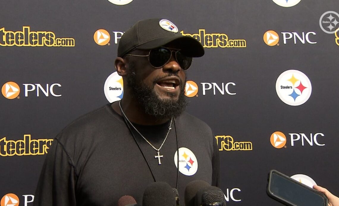 WATCH: Tomlin excited to have the pads on at camp