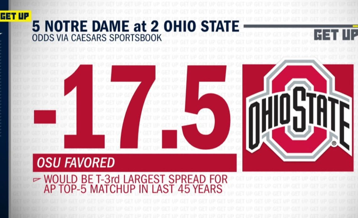 Will Notre Dame feed off being 17.5-point underdogs vs. Ohio State? | Get Up