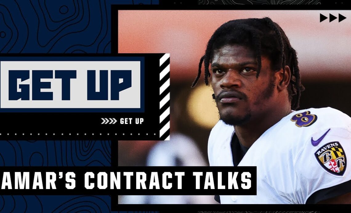 Will the Lamar Jackson-Ravens contract negotiations extend into the regular season? | Get Up