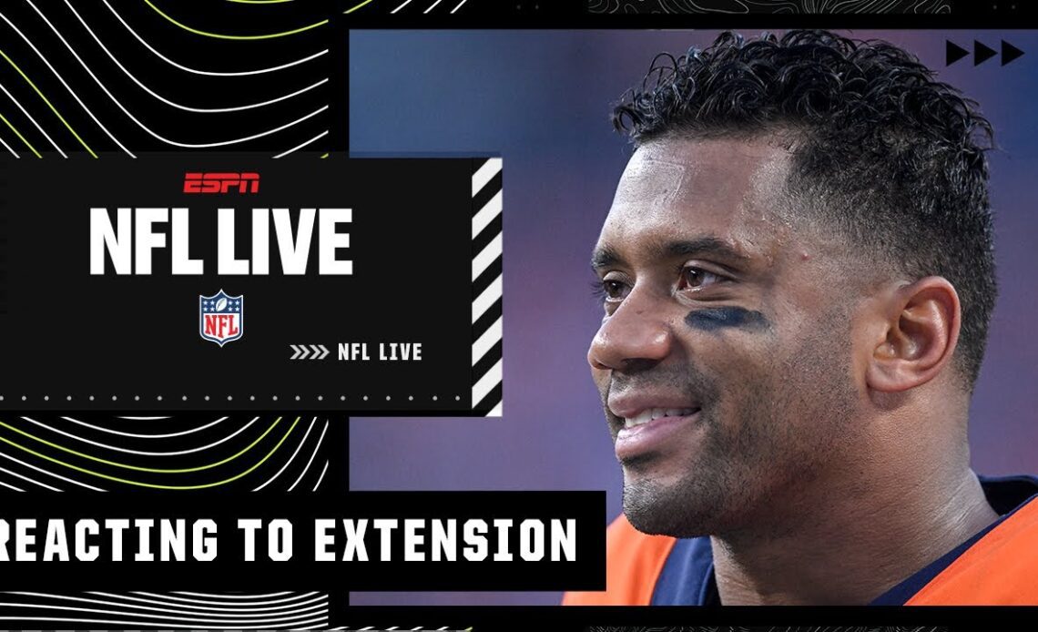 A contract extension after his WORST season?! NFL Live reacts to Russell Wilson's contract