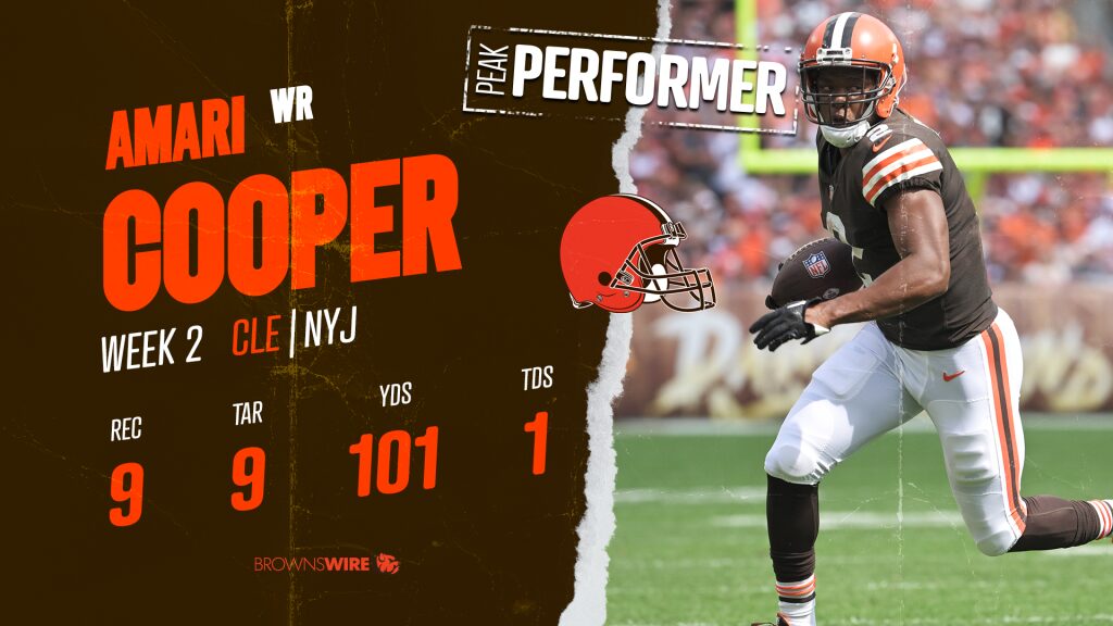 Amari Cooper and all 9 of his catches for Cleveland Browns
