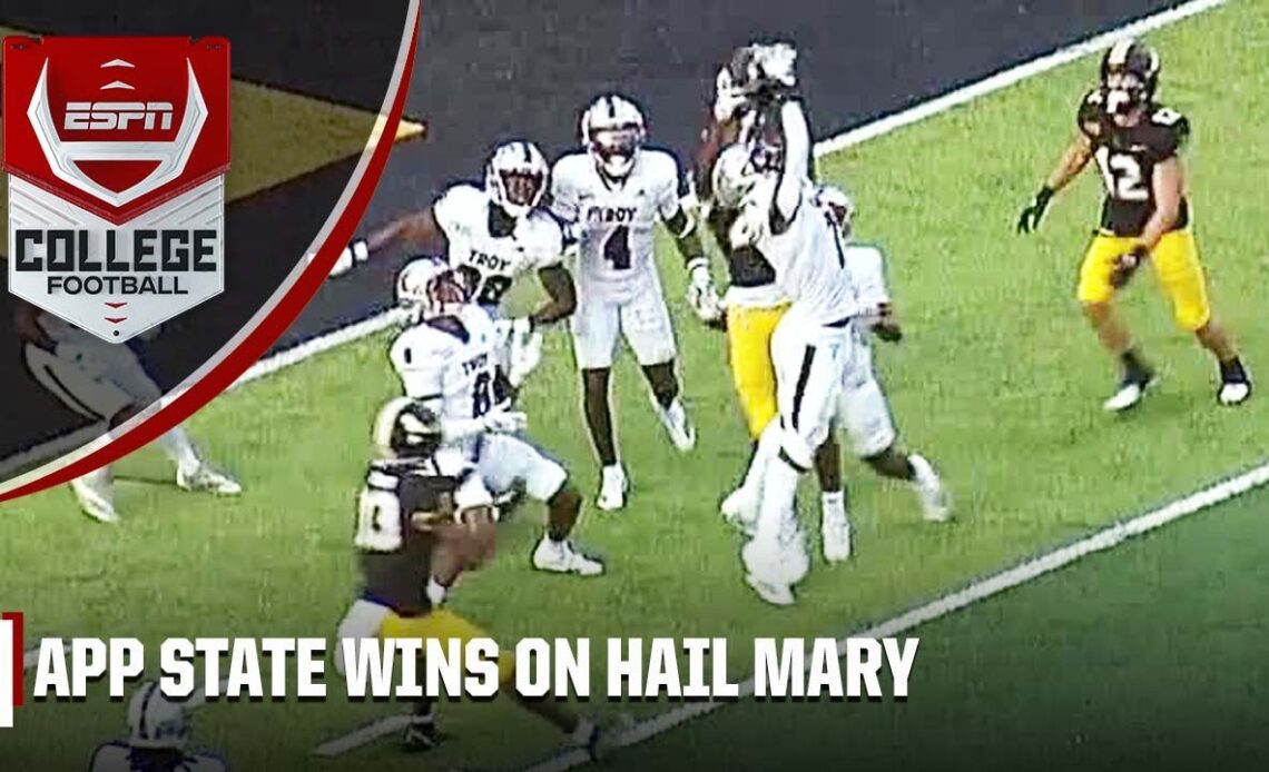App State beats Troy with last-second Hail Mary | ESPN College Football