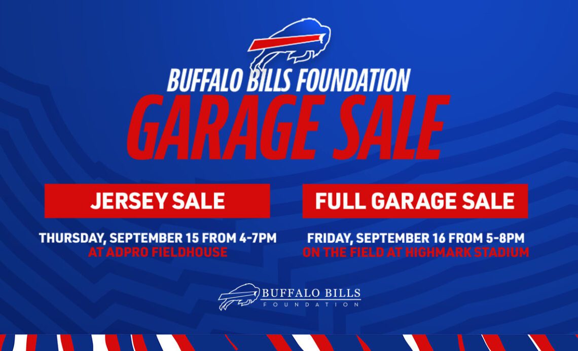 Bills Foundation 2022 Garage Sale