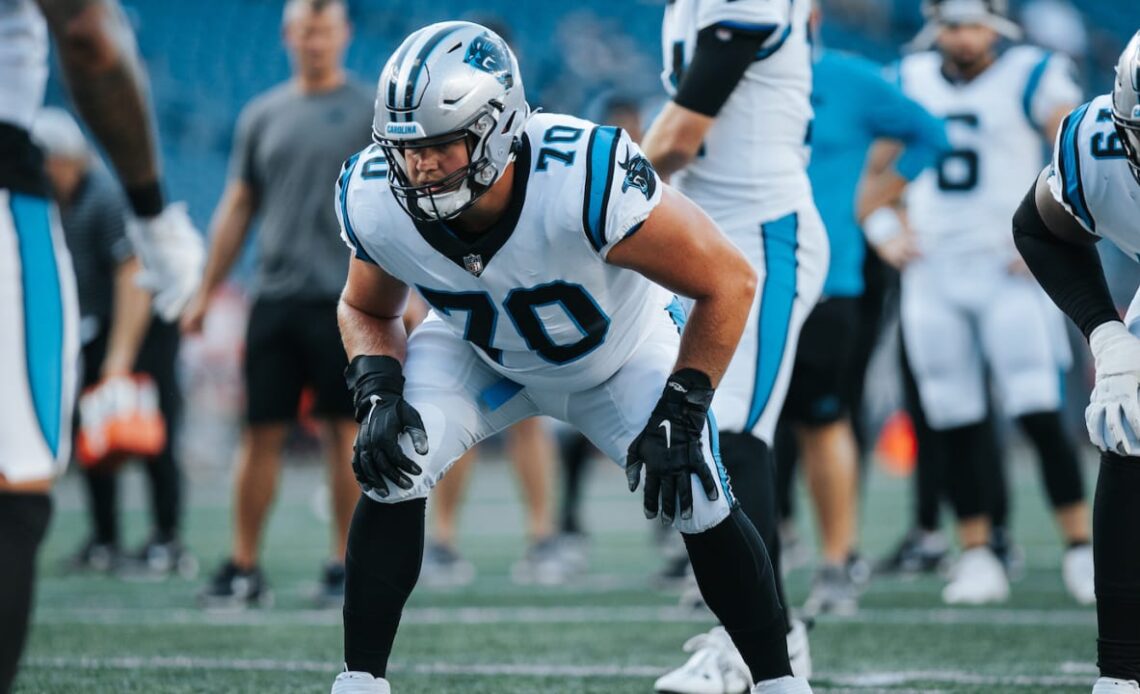 Brady Christensen builds chemistry along the offensive line