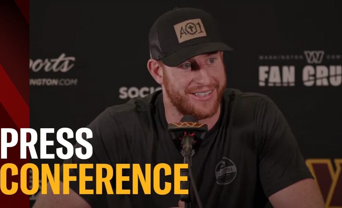 Carson Wentz Press Conference | "It's pretty fast and furious once Week 1 hits"