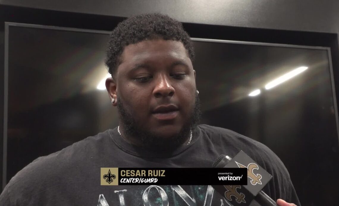 Cesar Ruiz Post-Practice Interview 9/23/2022 | Saints Panthers Week 3