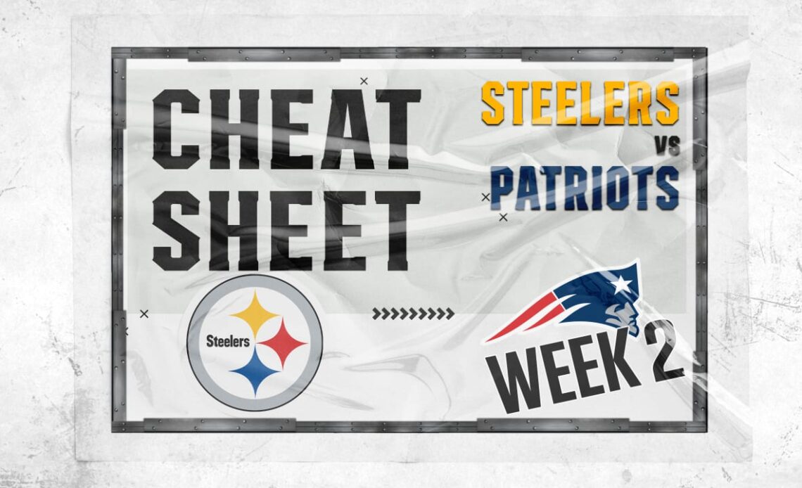 Cheat Sheet: Steelers vs. Patriots