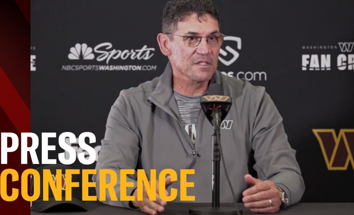 Coach Rivera Press Conference | "It's not just what you do on the practice field, but about what you do in your free time"