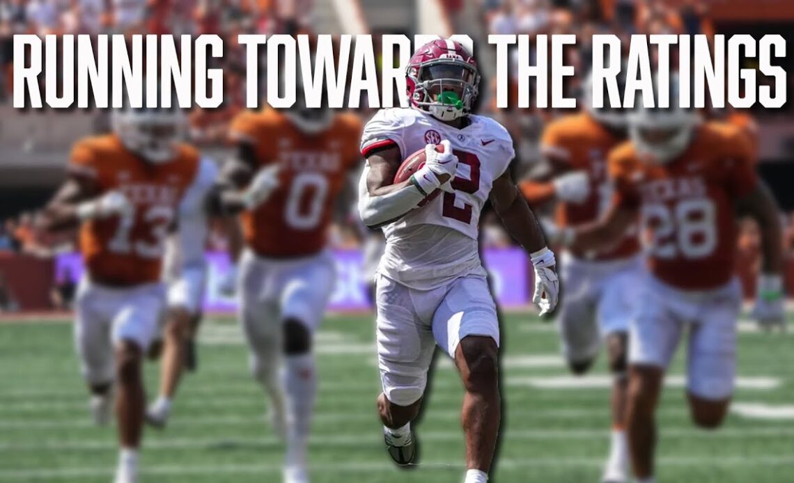 College Football TV Ratings Soar After Week 2's Matchup with Texas & Alabama | TV Ratings