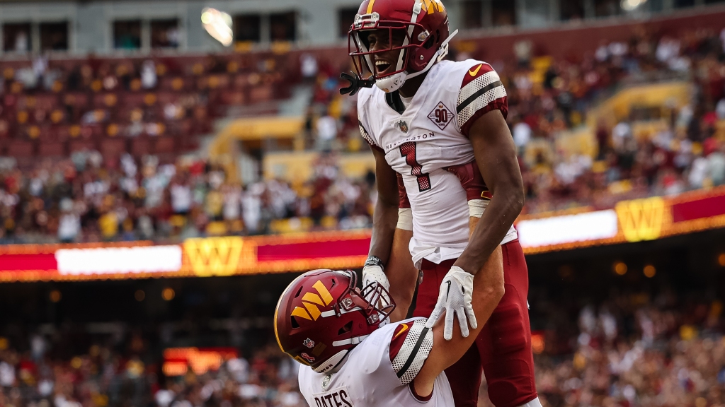 Commanders rookie WR Jahan Dotson scores twice in regular-season debut