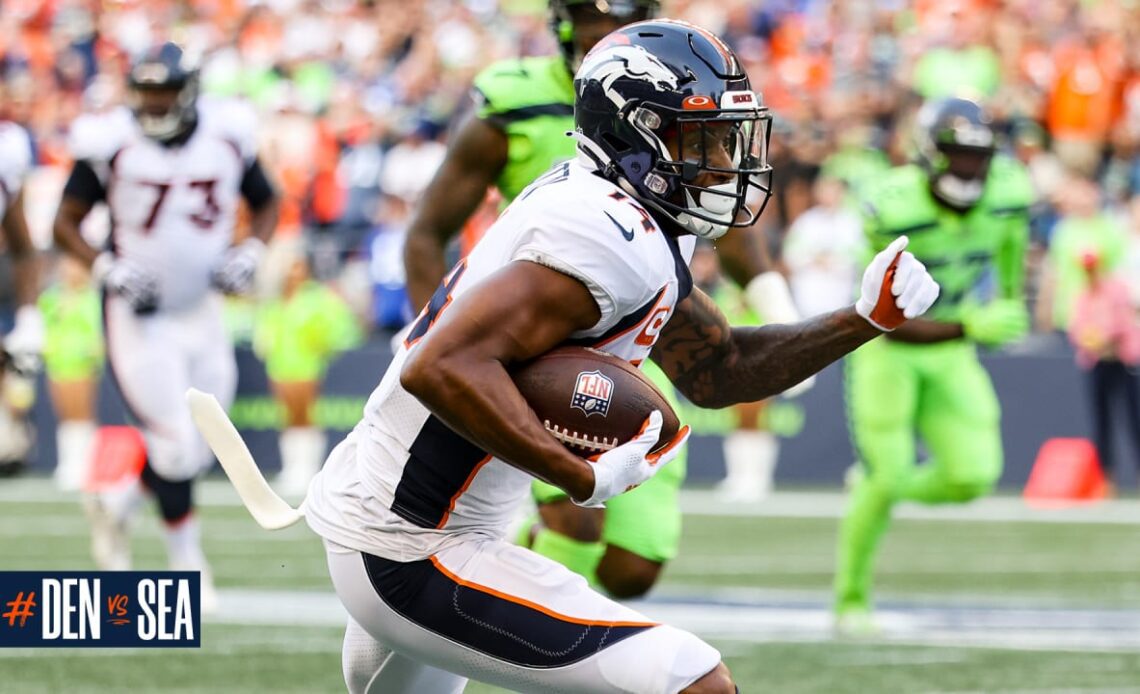 Courtland Sutton records first catch of the year for 30-yard gain | Broncos at Seahawks