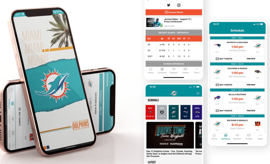 Five Reasons to Download the Miami Dolphins Mobile App