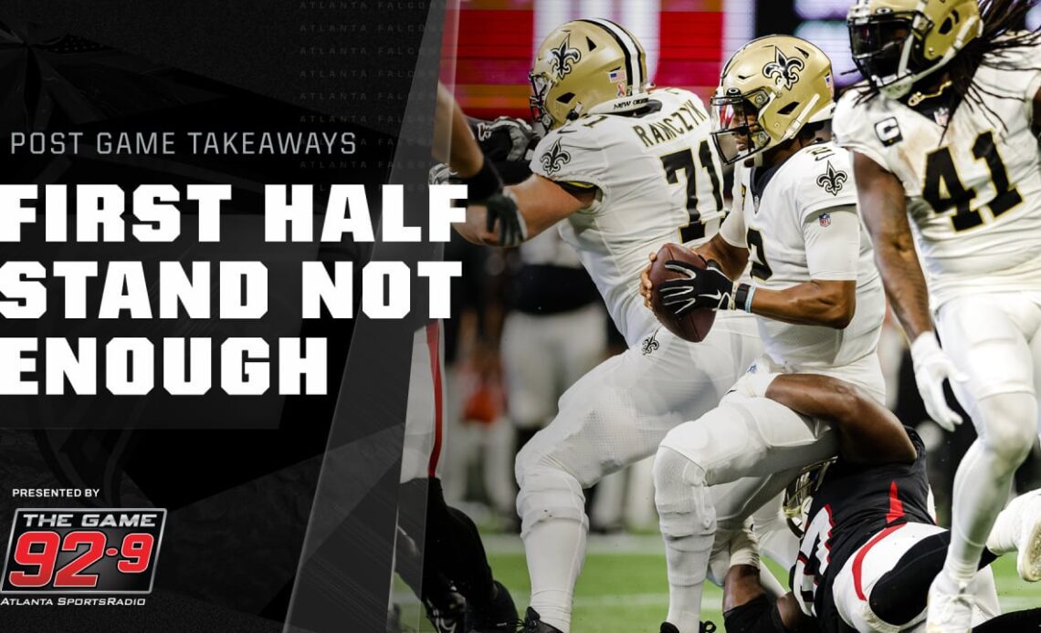 Fourth quarter explosives mount too high for Falcons in loss to Saints