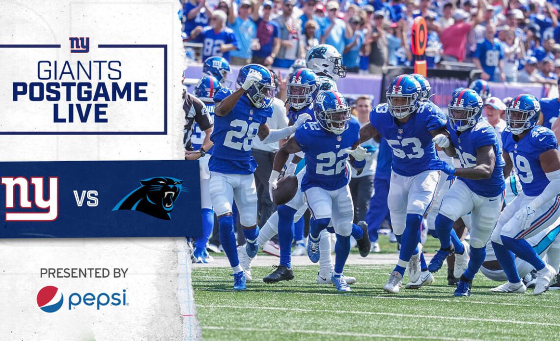 Giants Postgame Live | Giants vs. Panthers Recap