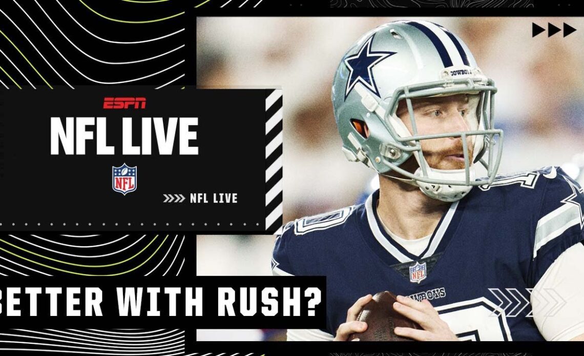 Has the Cowboys’ offense played better with Cooper Rush than Dak Prescott? | NFL Live