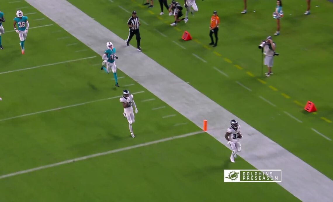 Highlight: Jason Huntley rushes for a 67-yard touchdown vs. Dolphins