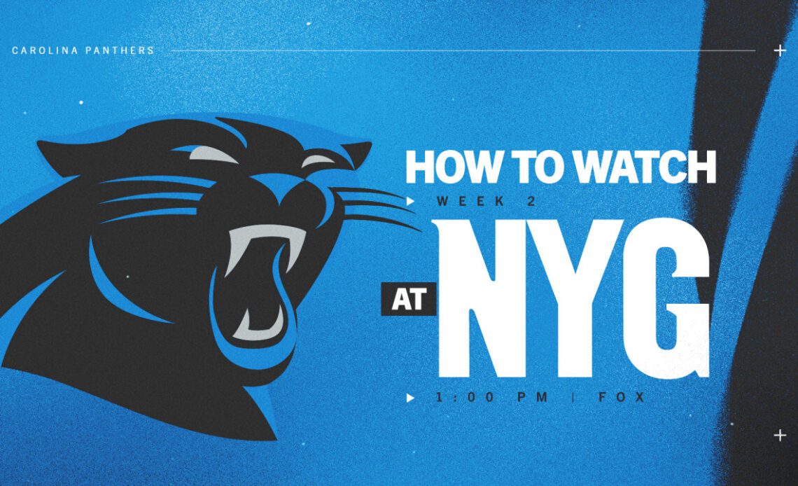 How to watch, listen and live stream: Carolina at New York in Week 2