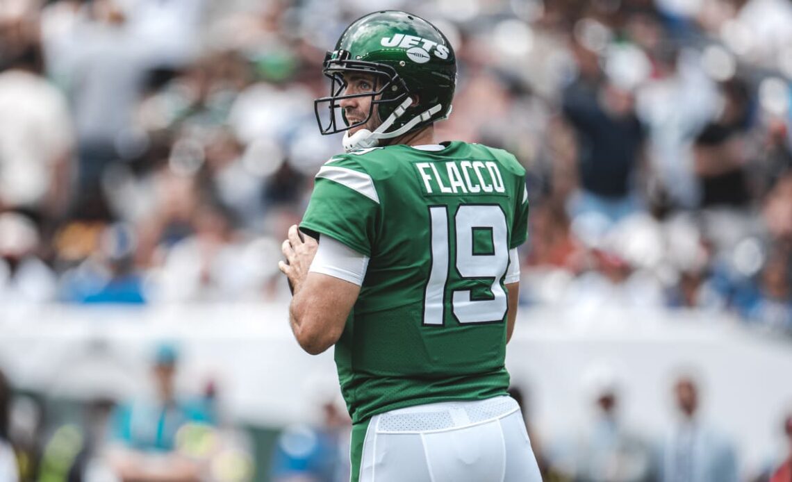 Joe Flacco Has Mixed Bag in 4 Series as Jets Starting QB vs. Giants