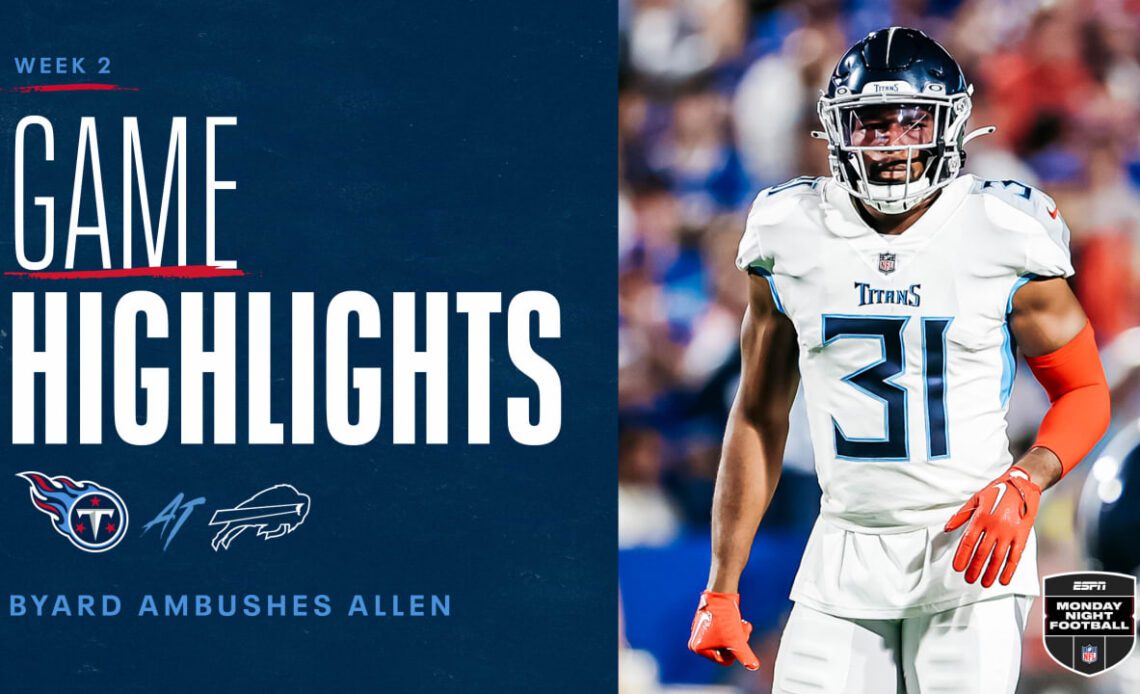 Kevin Byard Ambushes Josh Allen on Fourth Down, Forces Turnover on Downs | Game Highlights 