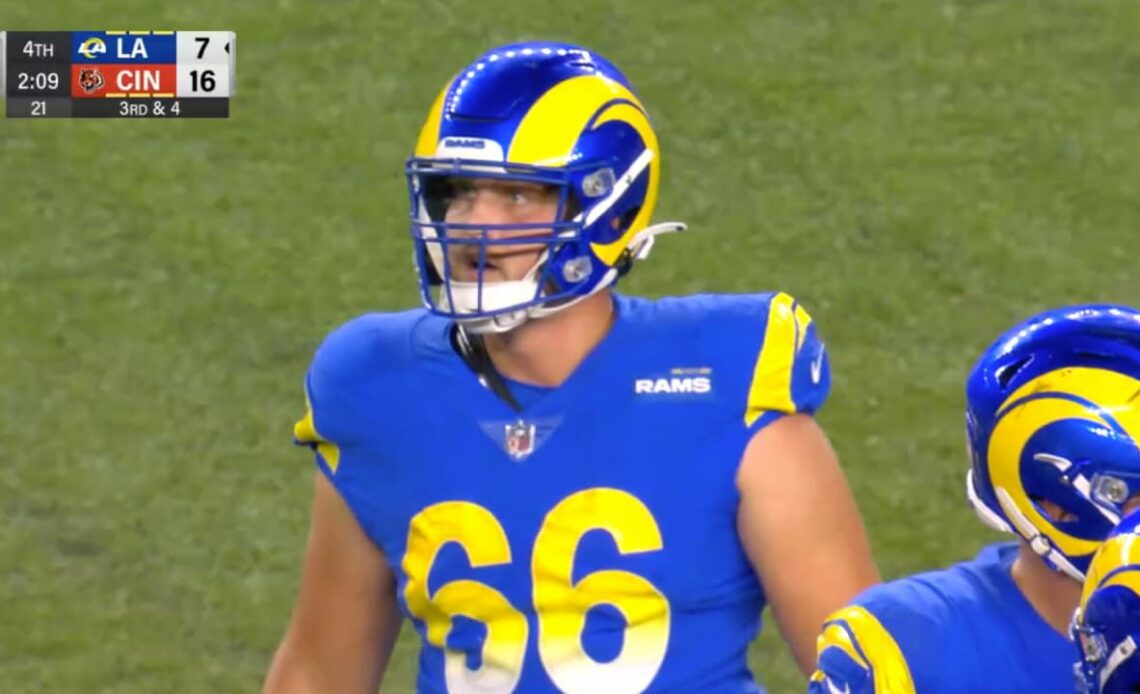 Los Angeles Rams offensive lineman Max Pircher International Player Pathway Program