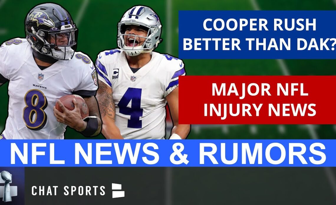 MAJOR NFL Rumors On Dak Prescott vs. Cooper Rush, Lamar Jackson, Mac Jones + NFL Injury News