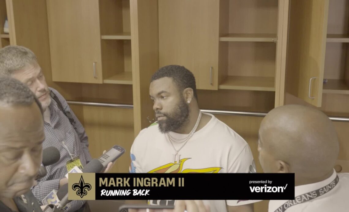 Mark Ingram talks turnover | Saints at Buccaneers 2022 Week 2 Postgame Interview