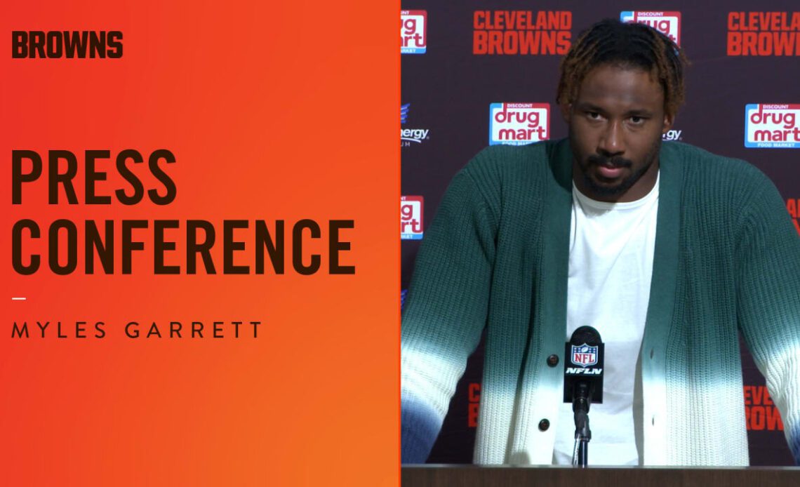 Myles Garrett Postgame Press Conference vs. Jets | Cleveland Browns
