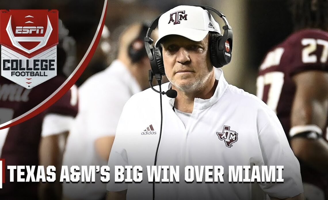 NO FOOTBALL PICASSO but Texas A&M picks up win! | ESPN College Football