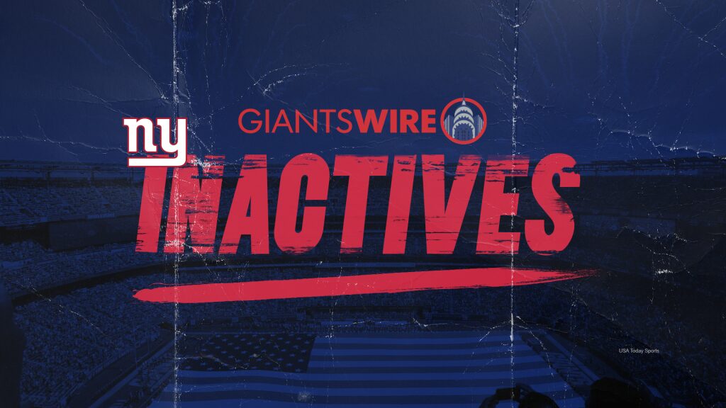 New York Giants vs. Titans Week 1 inactives: Who’s in, who’s out?