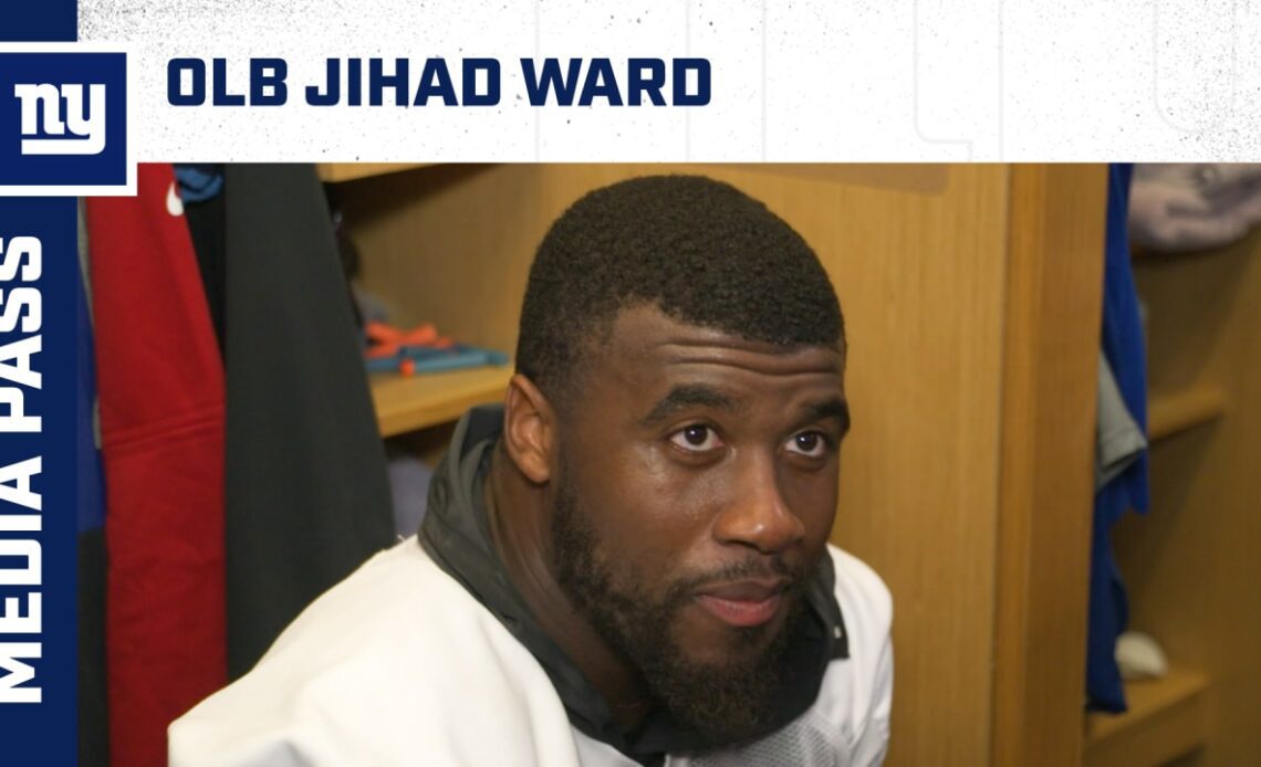OLB Jihad Ward on being named defensive player of the game