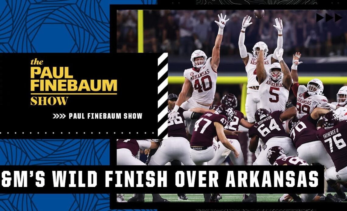 'Oink Doink!' - Billy Liucci recaps A&M's wild finish in Jerry World | Paul Finebaum Show