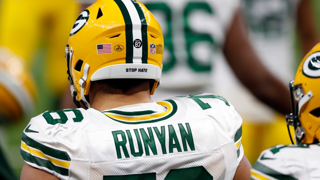 Packers LG Jon Runyan Jr. exits Week 1 for concussion evaluation