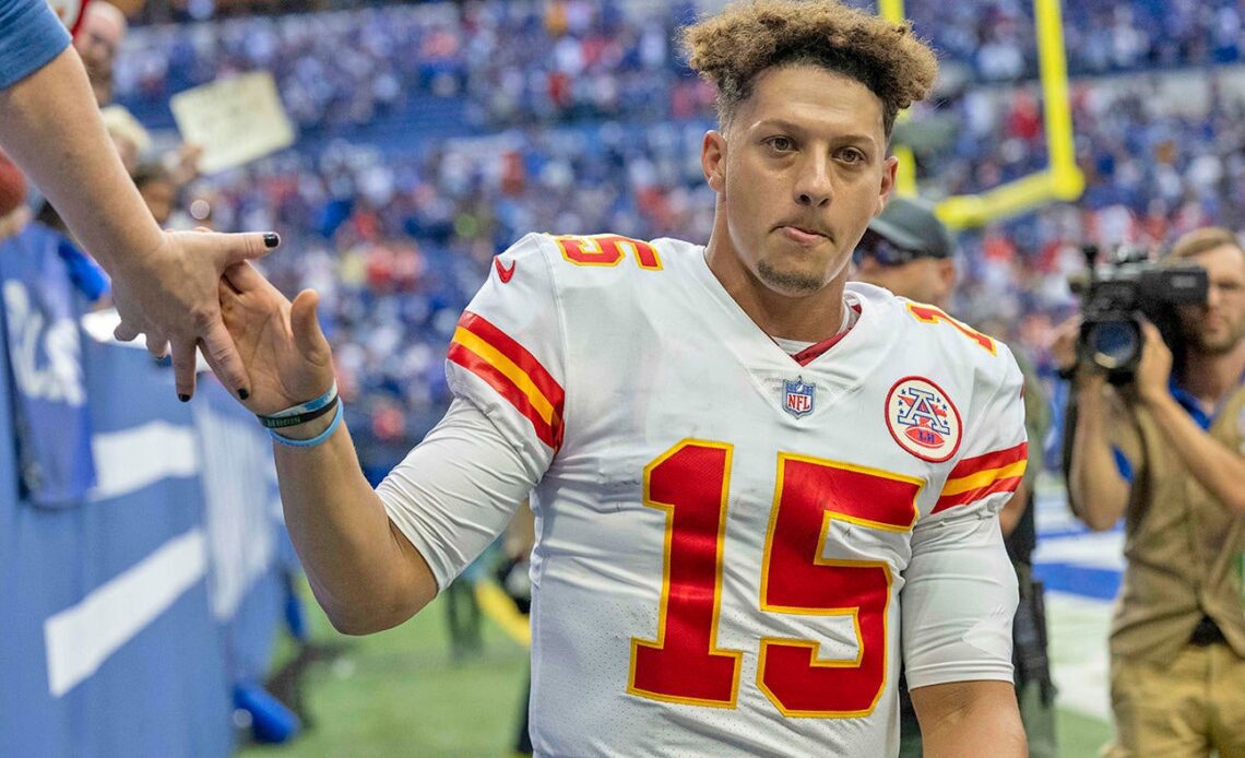 Patrick Mahomes discusses argument with Eric Bieniemy, takes blame for Chiefs' loss to Colts