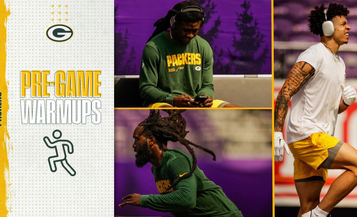 Photos: Best photos from Packers-Vikings pregame warmups