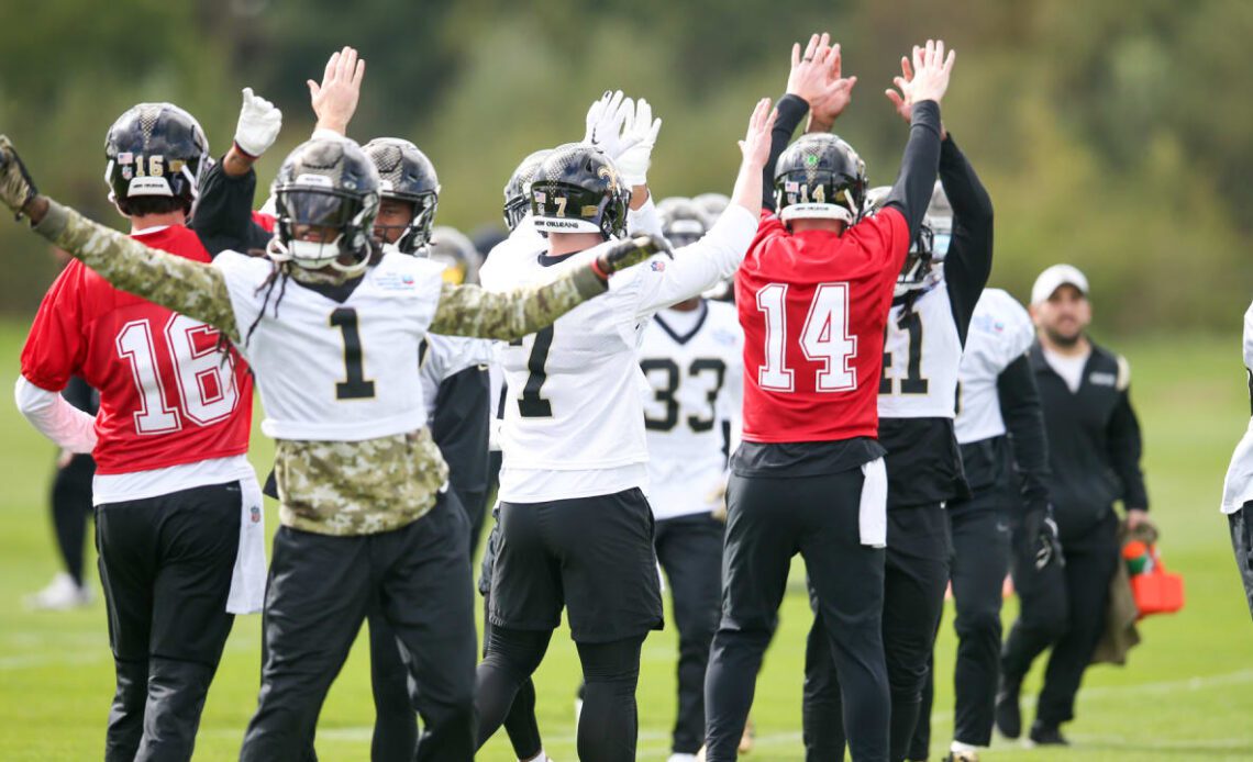 Photos: Saints practice in London 9/29/22 | 2022 Week 4