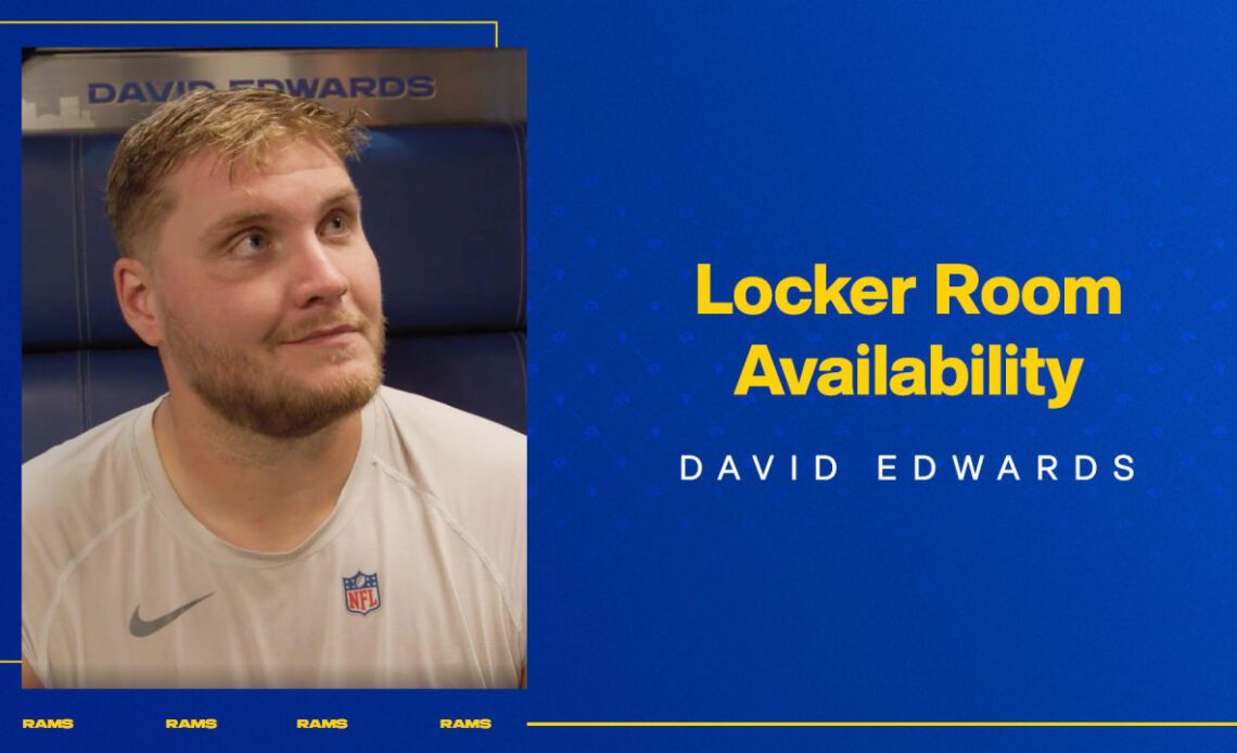 Rams OL David Edwards on Falcons defensive front & the Rams offensive line's mindset heading into Week 2