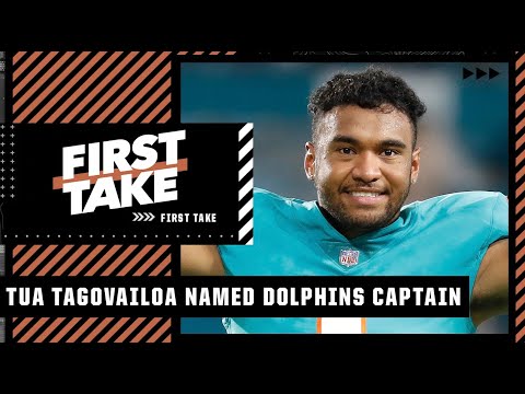 Reacting to Tua Tagovailoa being named the Dolphins team captain | First Take