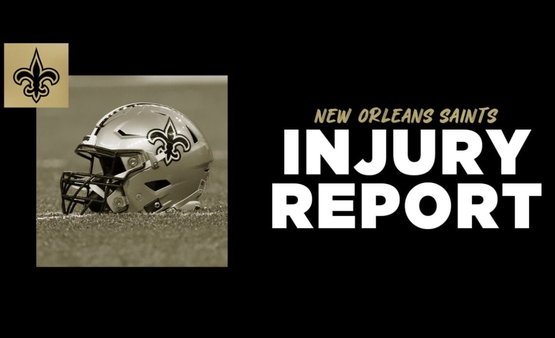 Saints Wednesday Injury Report: 2022 Week 1 vs. Atlanta Falcons