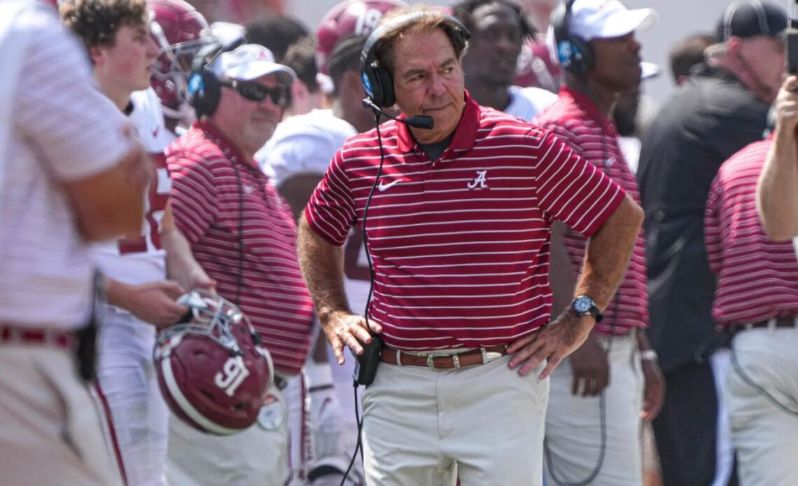 Shockingly undisciplined, Alabama commits most penalties under Nick Saban in sloppy victory over Texas