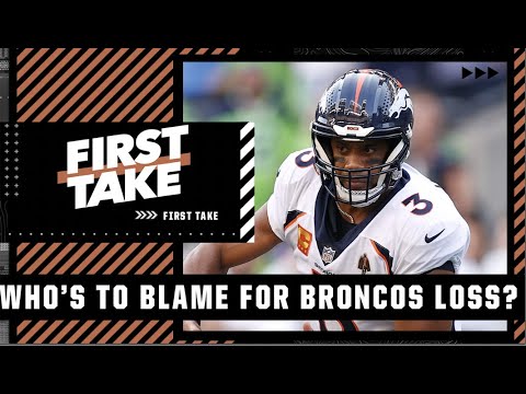 Should Russell Wilson have called the shots in the last play of Broncos-Seahawks game? | First Take