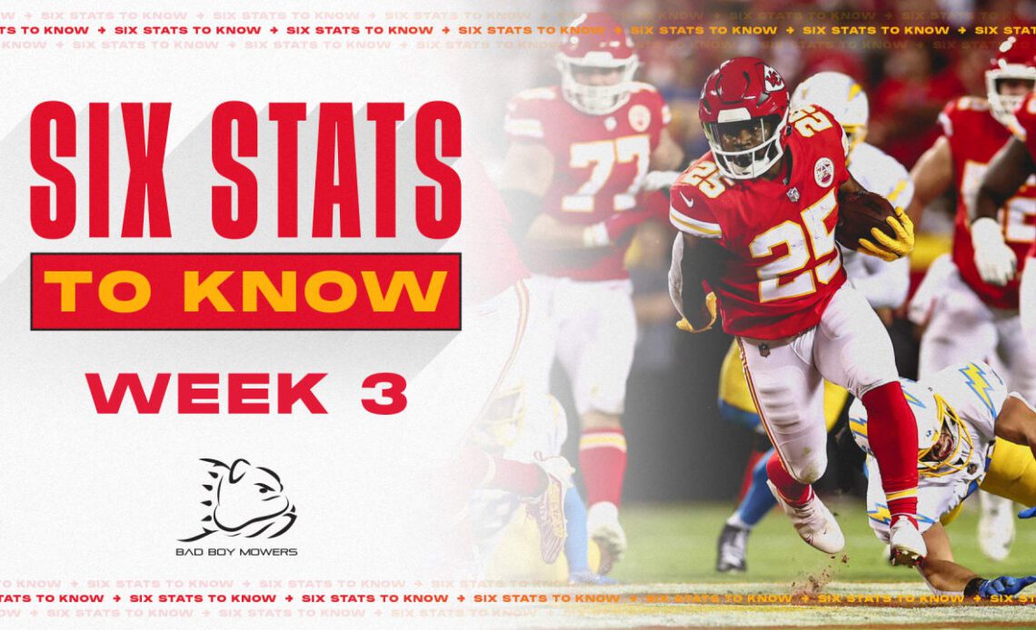 Six Stats to Know for Week 3 | Chiefs vs. Colts