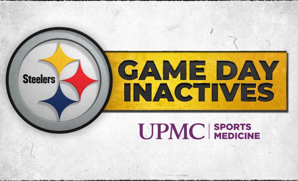 Steelers inactives for Week 3 at Browns