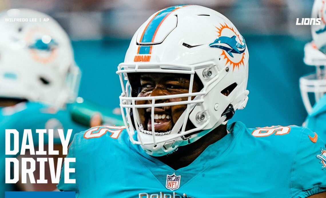THE DAILY DRIVE: Lions claim beefy defensive tackle Benito Jones off waivers from Dolphins