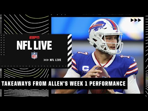 The biggest takeaways from Josh Allen's performance vs. the Rams | NFL Live