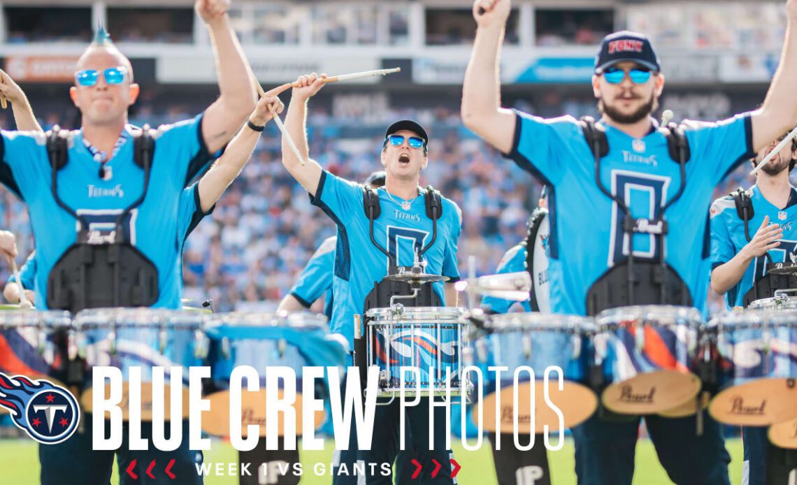 Titans Blue Crew Drumline | Week 1 vs. Giants