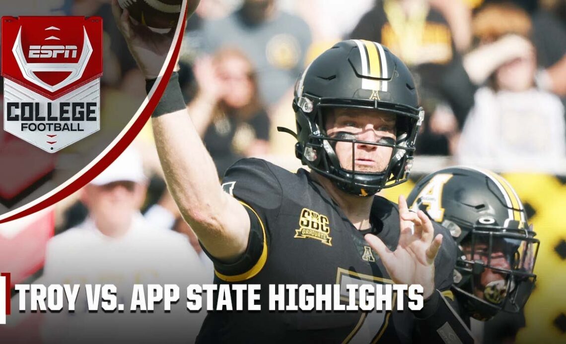 Troy Trojans vs. Appalachian State Mountaineers | Full Game Highlights