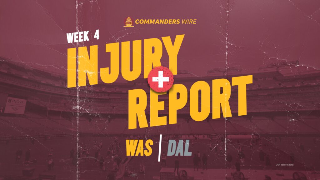 Wednesday injury report for Week 4